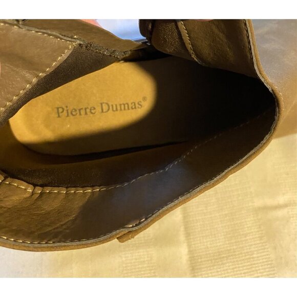 Pierre Dumas Womens Brown Ankle Booties With Zipper Closure - Size 10 - Picture 8 of 15